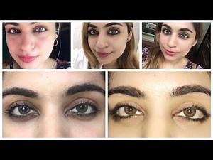 Freshlook colored lenses review| pure hazel and gray