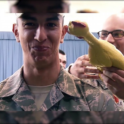 US Airforce Funny Rubber Chicken🐥 Bearing Test 😂| USAF Honor Guard (1080p) #Shorts