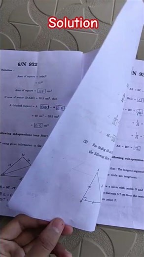 class 10th math 2 paper solution 🥳#class10th #math2 #papersolution