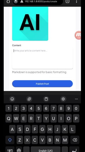 Blog app using laravel #laravel