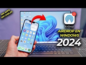 😮 Como PASAR fotos y videos de Iphone a Windows SIN CABLES FACIL | AirDrop de IOS en PC sin APPS 😮