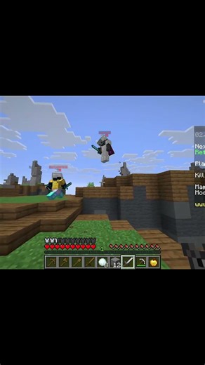 Winning skywars in the most noble and heroic way possible