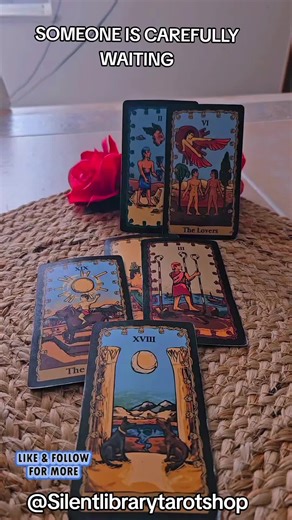 #allsignsincluded♒♓♈♉♊♋♌♍♎♏♐♑ #silentlibrarytarot #goviral FOR ALL SIGNS AND LOVE, SOMEBODY'S CAREFULLY WAITING TO MAKE A MOVE TOWARDS YOU.WHO COULD IT BE STICK AROUND AND SEE🤔❤️
