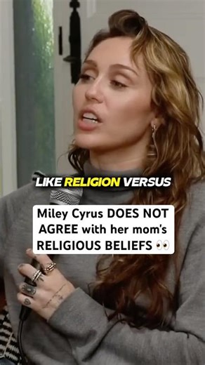 Miley Cyrus isn't sure about her mom's religion 👀 #mileycyrus #trishcyrus