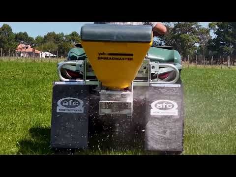 Yelo SpreadMaster Product Demo: For Spreading Seed, Fertilizer, and Powders