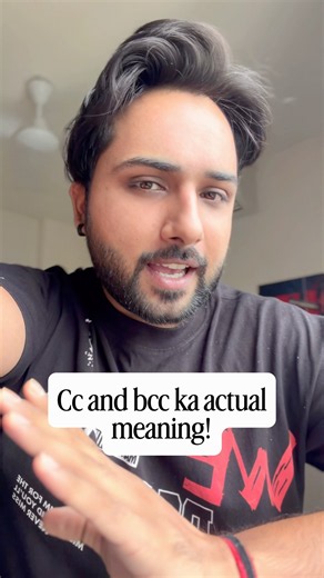 What is the meaning of cc and bcc?🤔 #corporate #joke #jobs #trending #trendingshorts