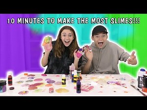 WHO MAKES THE MOST SLYMES IN 10 MINUTES? | We Are The Davises
