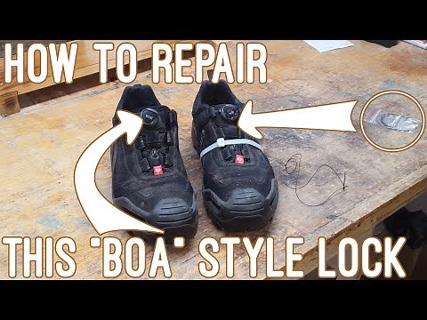How to repair safety boots with BOA closing mechanism
