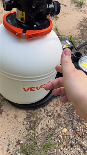 Vevor sand filter pool pump on top the ground pools need this pool pump #poolpump #poolfilter #poolcleaning #tiktokshopcreatorpicks