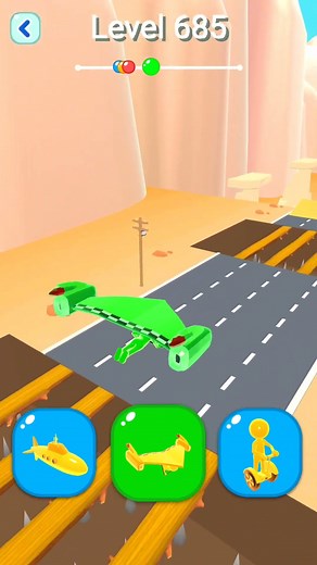 Shape-Shifting 2 GAMEPLAY Level No #685 Walkthrough - New Update Car Racing #Shorts #ShapeShifting