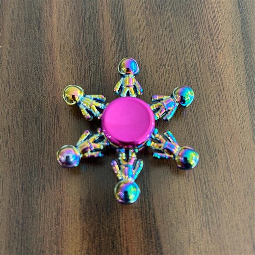 Cosmic Crew Fidget Spinner - Iridescent Rainbow Astronaut Desk Toy - Alien Space Man Gadget - Etsy