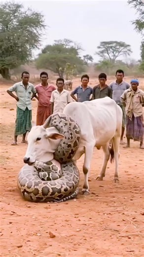 wildanimalsdiscussion20 | Python take down a cow bite his neck 🥲 _ _ _ _ _ _ _ _ _ #python #cow #pythonvscow #pythonattack #wildanimals #wildamerica #wildlifeowners... | Instagram