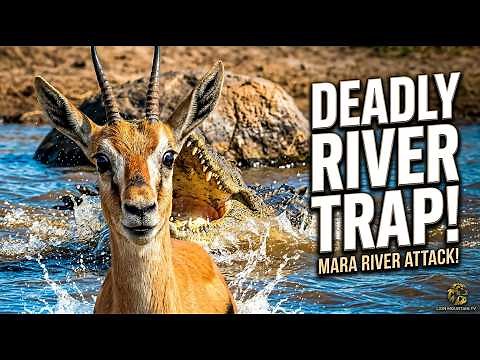 Crocodiles Catch whole herd of migrating Gazelle 🐊☠ CLASSIC WILDLIFE