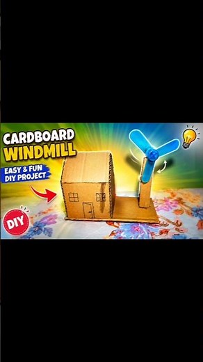 Cardboard Windmill House 🌪️🏠 | Amazing DIY Project Using Waste Cardboard