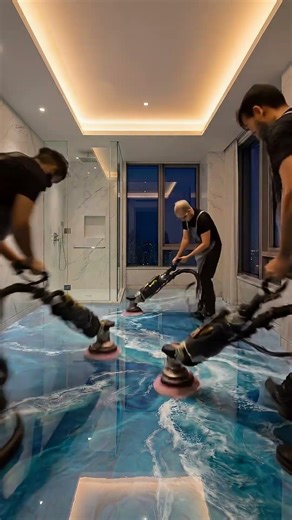 This Floor Looks Like a Real Ocean 🌊