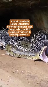 @short story hedgehog vs snake #reels #hedgehog #animalrescue #horrormovie | Soleha Tong
