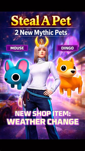 Steal A Pet New Update 19 March 🔥 New Mythic Pets + Gift Code 😱#freefire #stealapetnewglitch