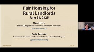 Fair Housing for Rural Landlords