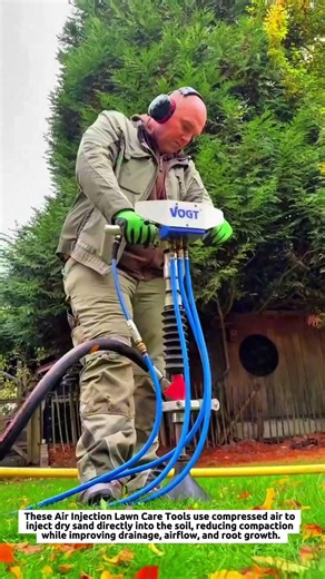 Air Injection Lawn Care Tools with Sand Filling System for Deep Soil Aeration & Healthier Grass