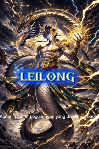 Nama: Leilong (雷龙) Arti Nama: “Naga Petir” atau “Thunder Dragon” Asal Mitologi: Tradisi mitologi Tiongkok kuno Elemen: Petir, badai, langit timur, energi kosmik Wilayah Kekuasaan: Arah Timur Langit — sering dikaitkan dengan musim semi, kelahiran kembali, dan kekuatan alam yang bangkit Deskripsi Fisik: Leilong digambarkan sebagai naga bersisik bercahaya dengan tubuh panjang seperti ular, tanduk bercabang, dan cakar tajam. Tubuhnya sering diselimuti kilat yang menyambar-nyambar, dengan mata bersin