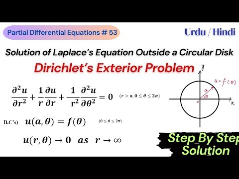 Solving Dirichlet's Exterior Problem for a Disk || Laplace's Equation || Polar Coordinates