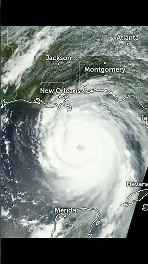 Satellite Animation Of Major Hurricane Katrina | 2005 #weather