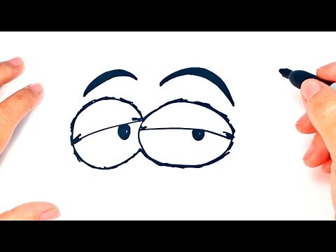 How to draw a Tired Eyes | Tired Eyes Easy Draw Tutorial