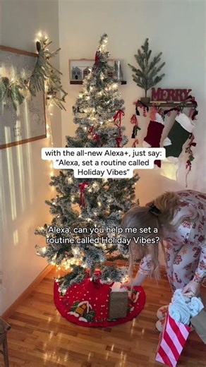 This holiday, we're just vibing. 💡🎄 #AlexaPlus