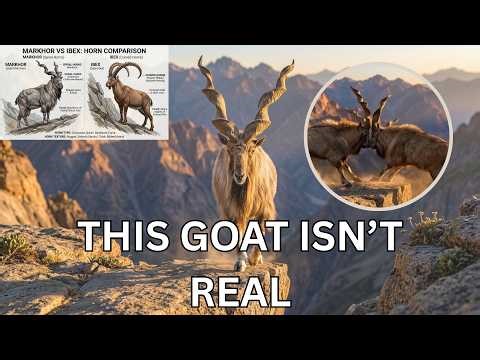 The Markhor 🐐 The Goat With Spiral Horns That Lives on Impossible Cliffs😱