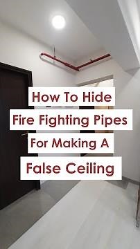"How to Hide Fire Fighting Pipes For Making a False Ceiling?" CivilLane.com