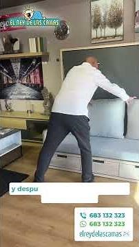 🛏️ La cama abatible de matrimonio que lo tiene TODO (y un sofá incluido) 😍 #camasabatibles #calidad