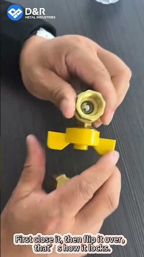 Secure & Durable! D&R Brass Lockable Ball Valve Perfect for Industrial & Residential Use!