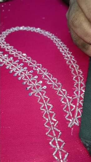 aari Zari work Tutorial For Beginners ❤️💯 #zariwork #art #kurti #handembroidery