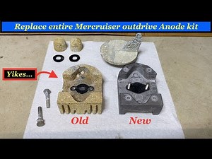 Replace Mercruiser outdrive Anodes - Alpha one gen 1(2) / Bravo