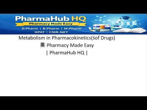 Metabolism in Pharmacokinetics | Biotransformation of Drugs | Phase 1 & Phase 2 Explained in Hindi