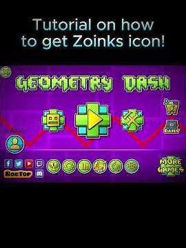 How to get Zoink's icon FULL TUTORIAL. #geometrydash #gd #zoink