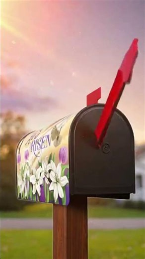 He Is Risen Lilies Easter Mailbox Cover