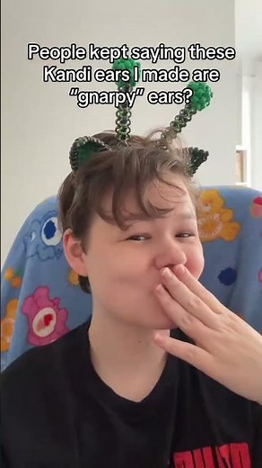 Gnarpy Kandi ears? Educate your unc. #gnarpy #kandi #gnarpykandi (tutorial on my YT!)
