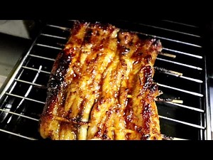 活きたウナギを、魚焼きグリルで蒲焼にしました。
