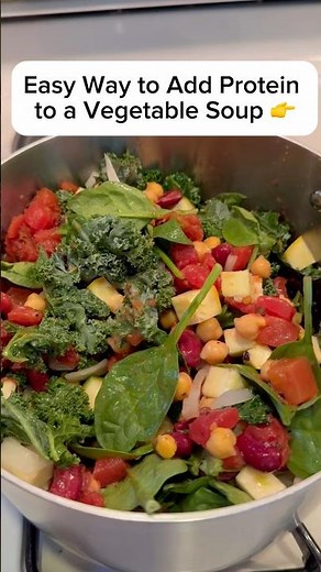 Add Protein to Your Veggie Soup 🍲 | Easy Tip Using Bone Broth