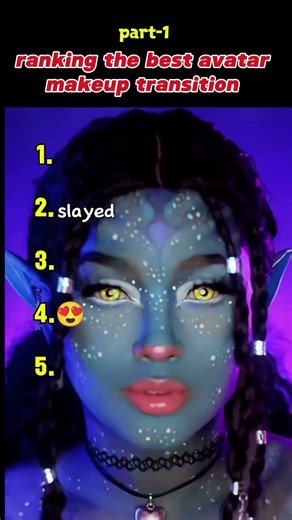 ranking the BEST avatar makeup transition 💄#makeup #shorts #avatar