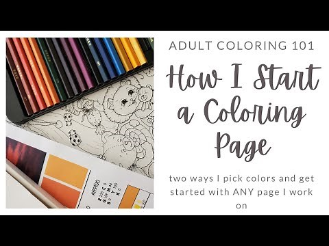 How I Start a Coloring Page | Two Methods I Use for Starting ANY Coloring Page
