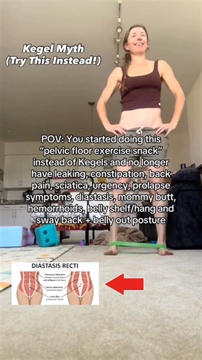Best Belly & Pelvic Floor Exercises (NOT Kegels!) #mom #pregnant #pt #diastasisrecti #kegels #fyp