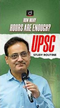 UPSC Study Routine| Study Timetable | Drishti IAS English #shorts #UPSC #IAS #vikasdivyakirtisir