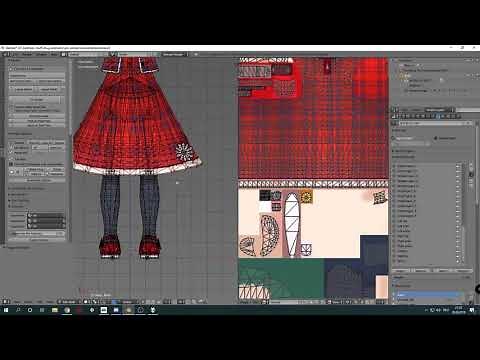 Skirt Weightpainting Tutorial for VRChat and other silly things
