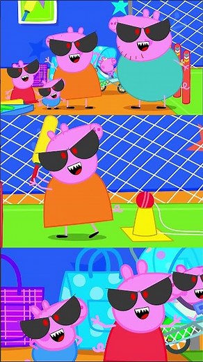 Daddy Pig vs the Monster Cricket Team! 🏏🔥 Monster How Should I Feel Meme #funny #peppapig #animation
