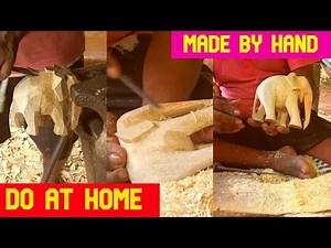 Wooden ELEPHANT made by hand with real talent