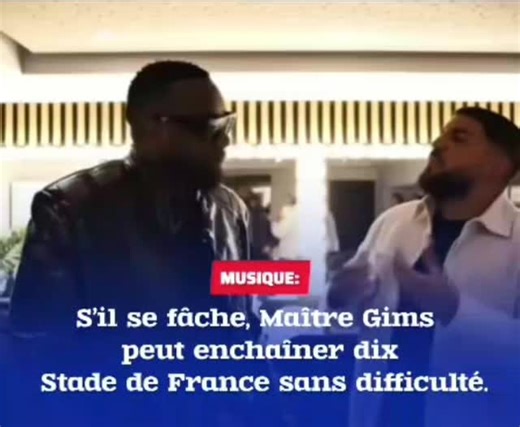 Touch Media on Instagram: "🔴Lors d’une interview, Maître Gims a affirmé qu’il pourrait enchaîner dix Stade de France s’il se mettait en colère. #touchmedia #Gims #stadedefrance"
