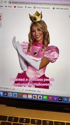 Princess Peach Halloween Costume Transformation