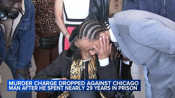 Charges dropped against wrongfully-convicted Chicago man who spent nearly 29 years in prison